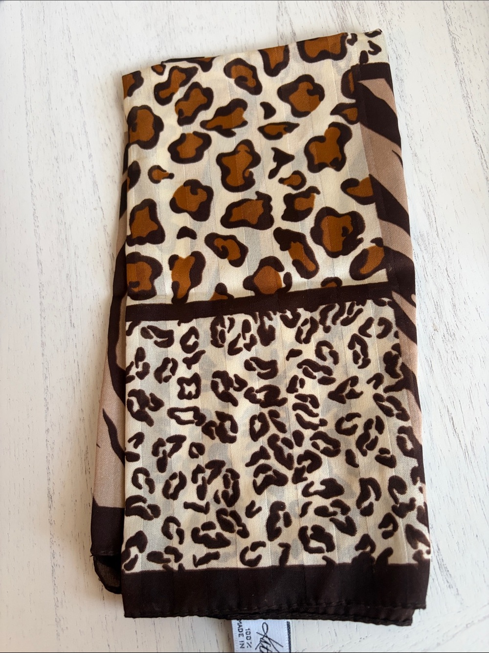 Assorted Mixed Pattern Scarves - Stripes, Leopard, Floral & Beaded - Picture 6 of 10